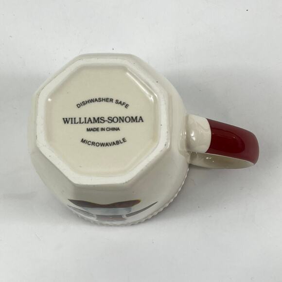 Williams-Sonoma Gingerbread Coffee Mugs Snowman Chef 13" Serving Platter Holiday - Picture 6 of 16